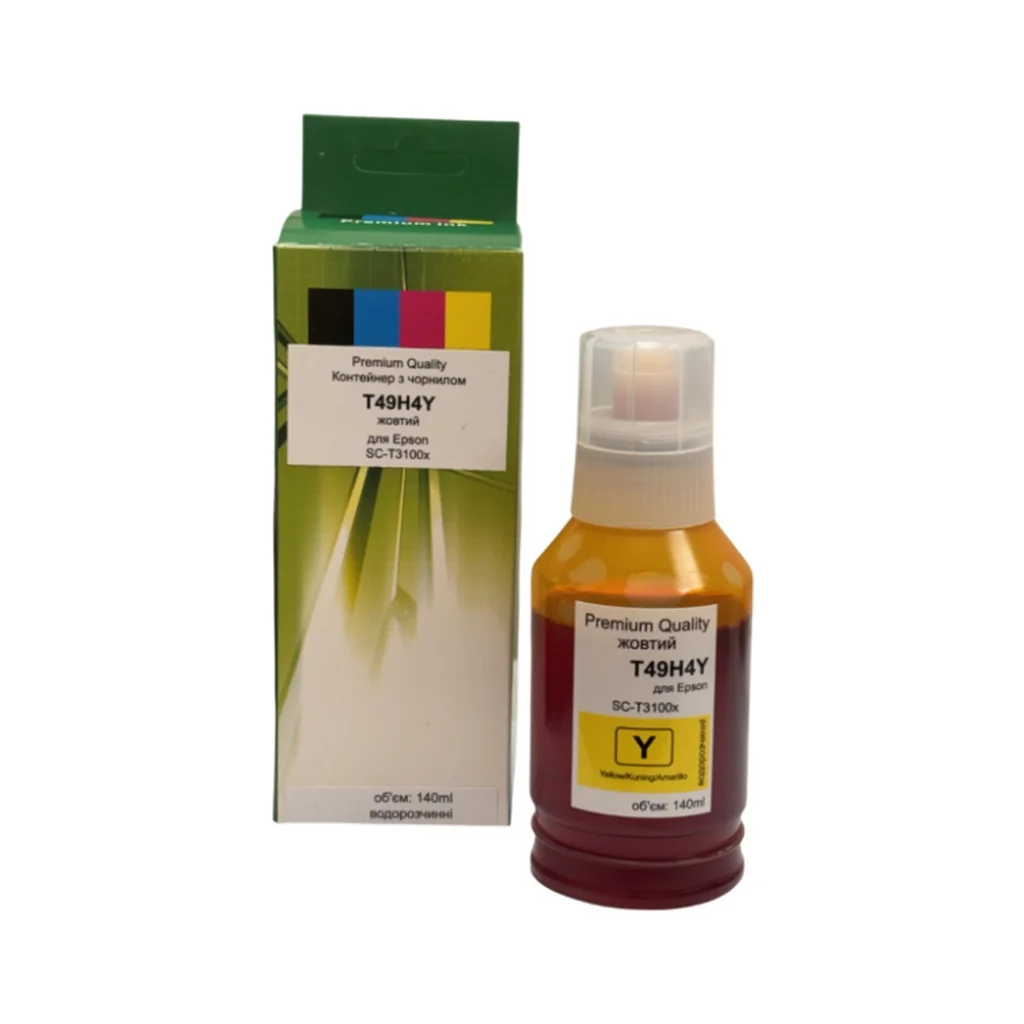 Чорнило Premium Quality Epson T49H4Y SC-T3100x/T3170x 140 ml Yellow pigm (70265154)
