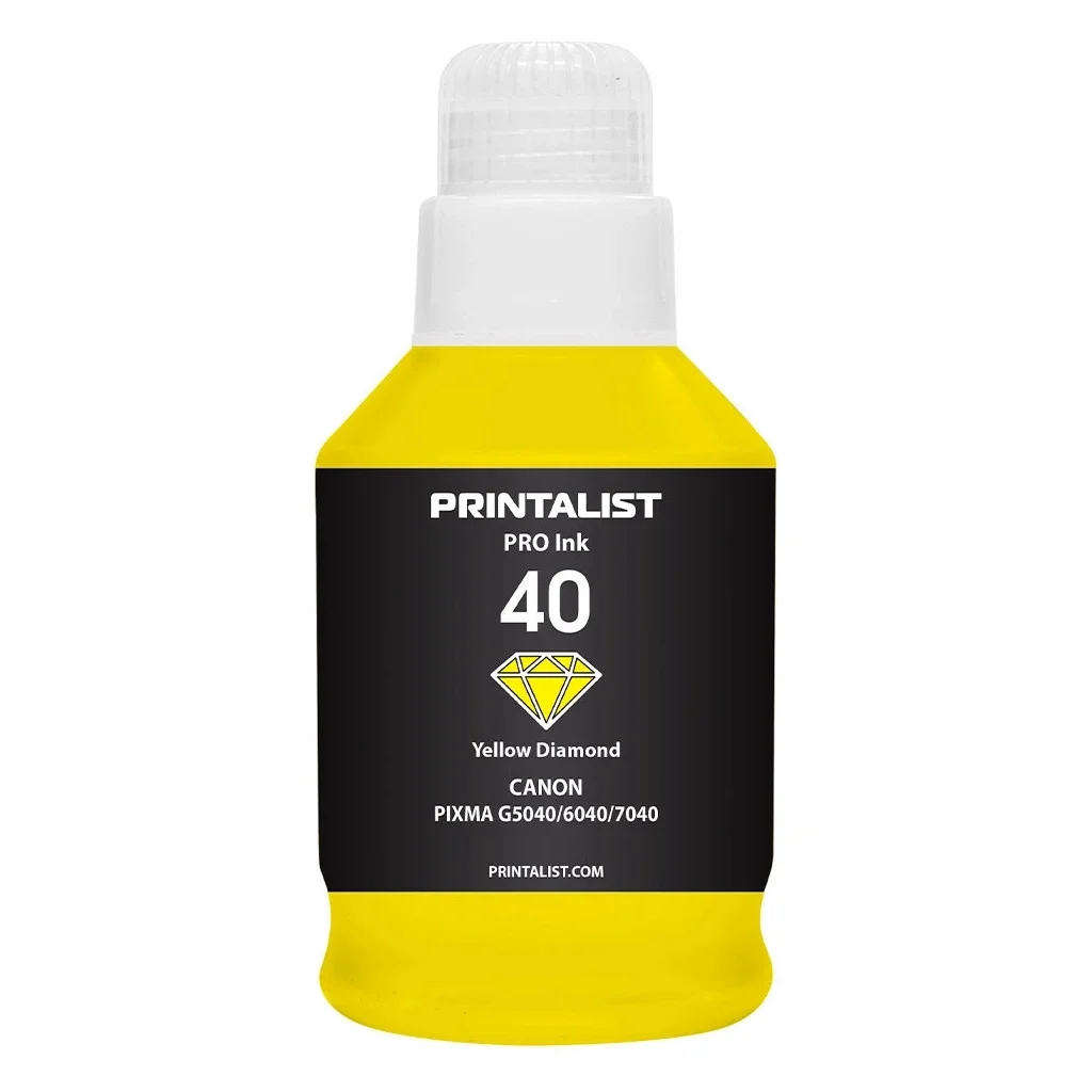 Чорнило Printalist Canon GI-40 для G5040/G6040 190г Yellow (PL40Y)