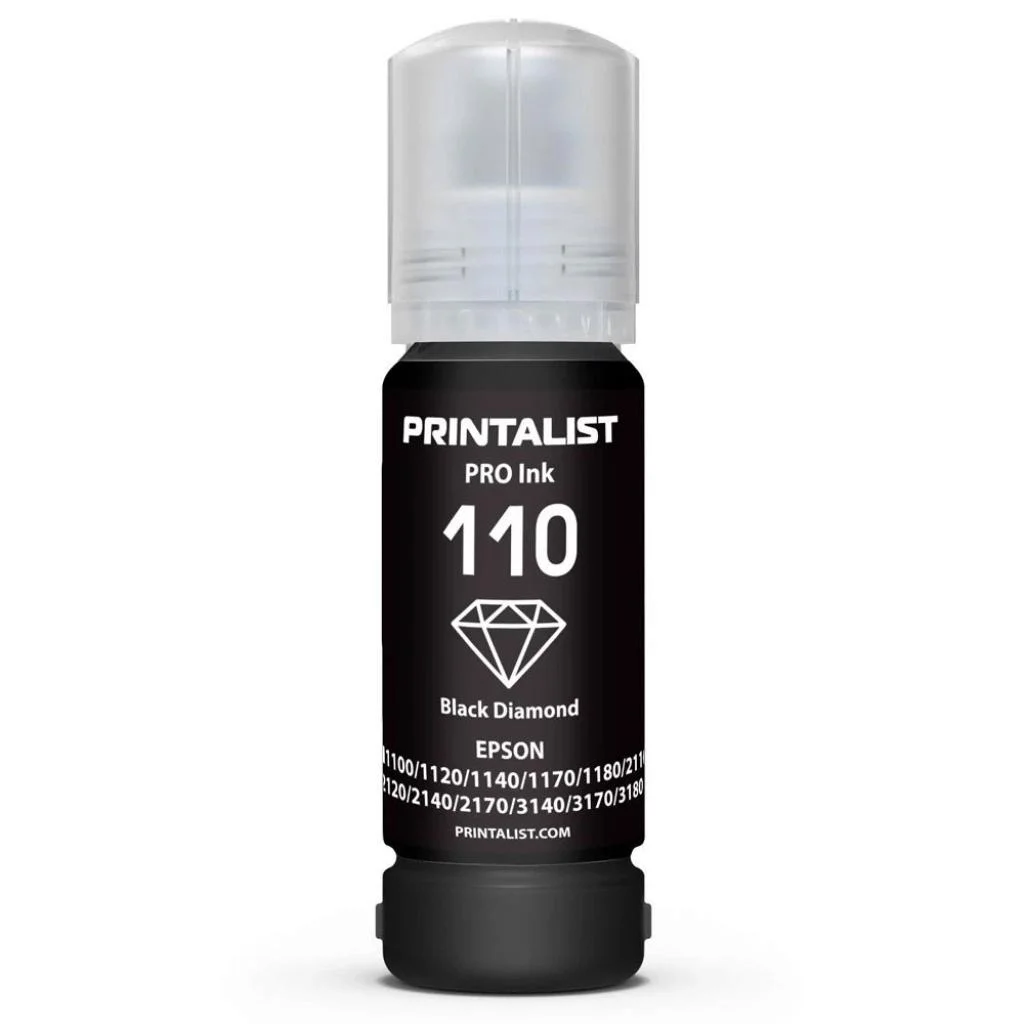 Чорнило Printalist Epson 110 M1100/M1120 70г Black Pigment (PL110BP)
