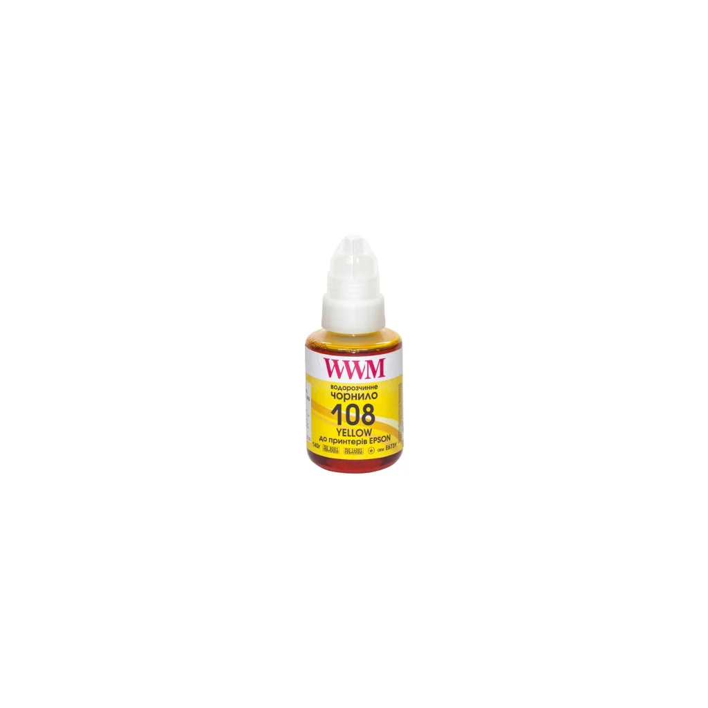 Чорнило WWM Epson L8050/L18050 140г Yellow KeyLock (E108Y)