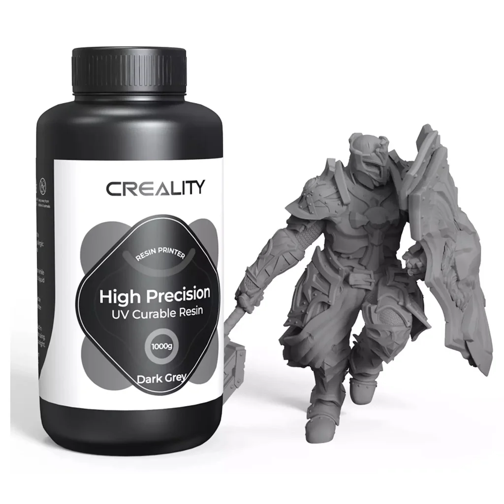 Фотополімерна смола Creality Resin, LCD 8K High Precision 1кг, dark gray (3302190004)