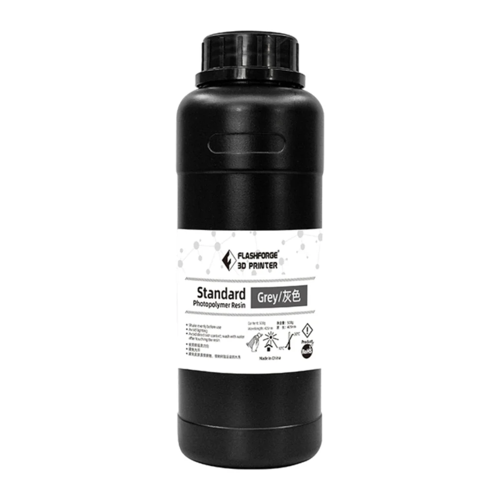 Фотополімерна смола Flashforge Resin Standart UV/LCD Grey 0,5kg (20001865001)