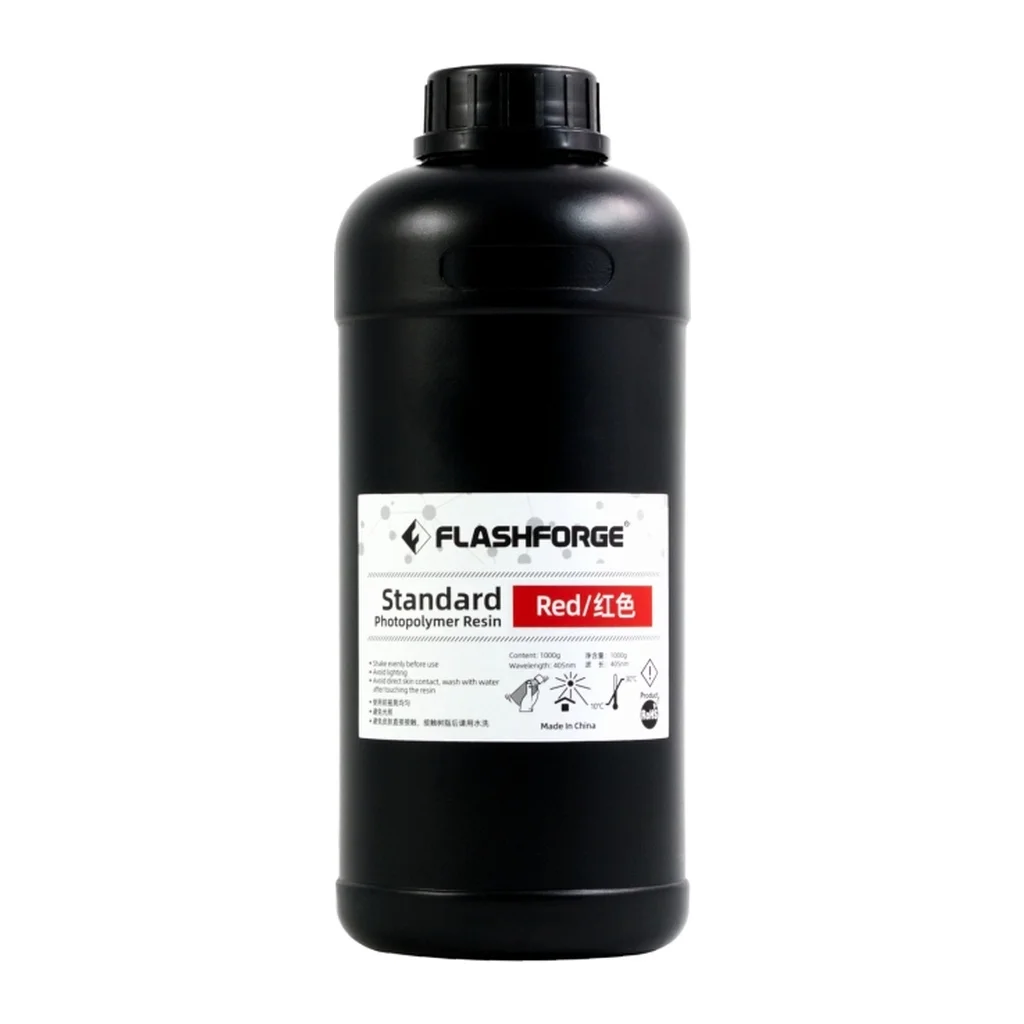 Фотополімерна смола Flashforge Resin Standart UV/LCD Red 1kg (20002086001)