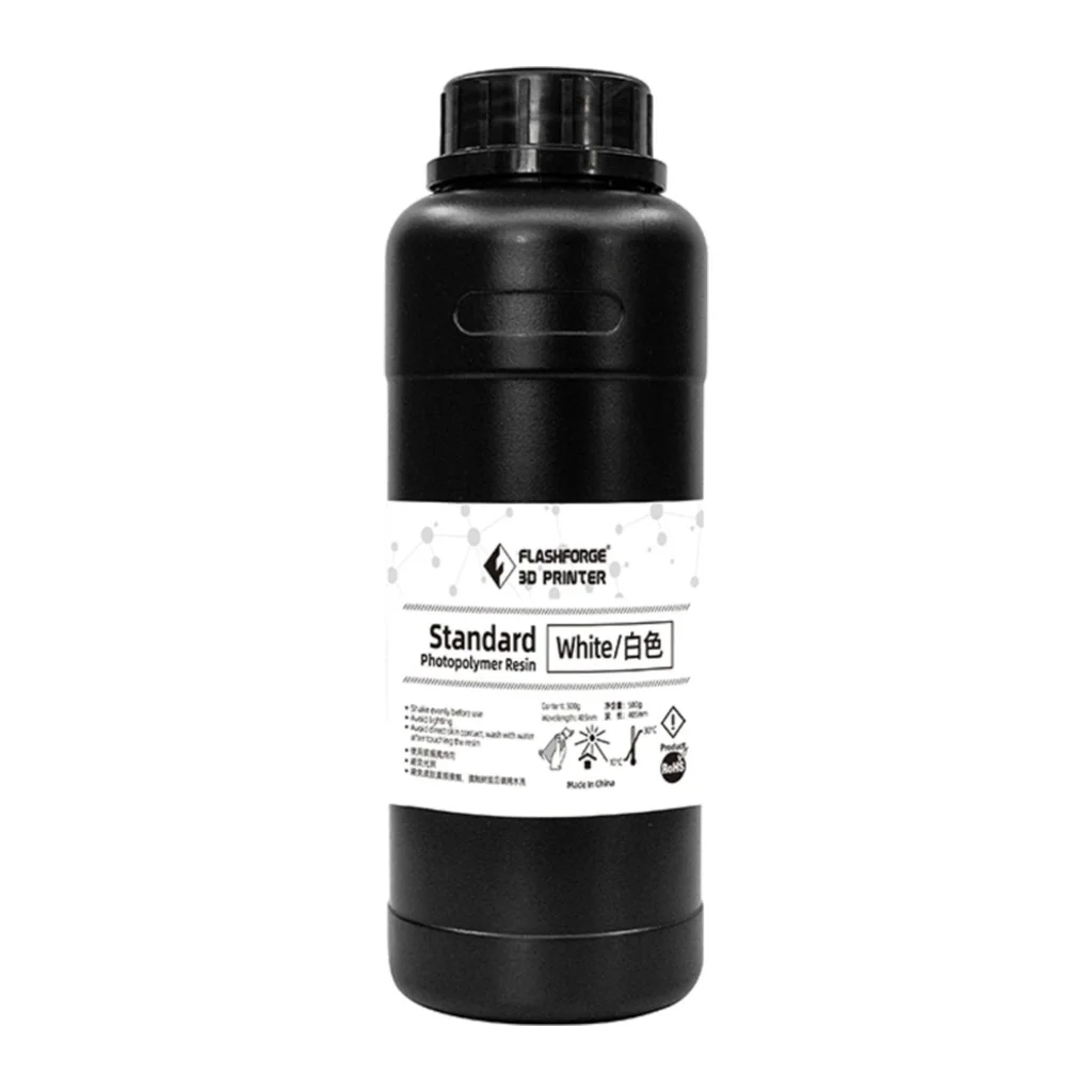 Фотополімерна смола Flashforge Resin Standart UV/LCD White 0,5kg (20001866001)