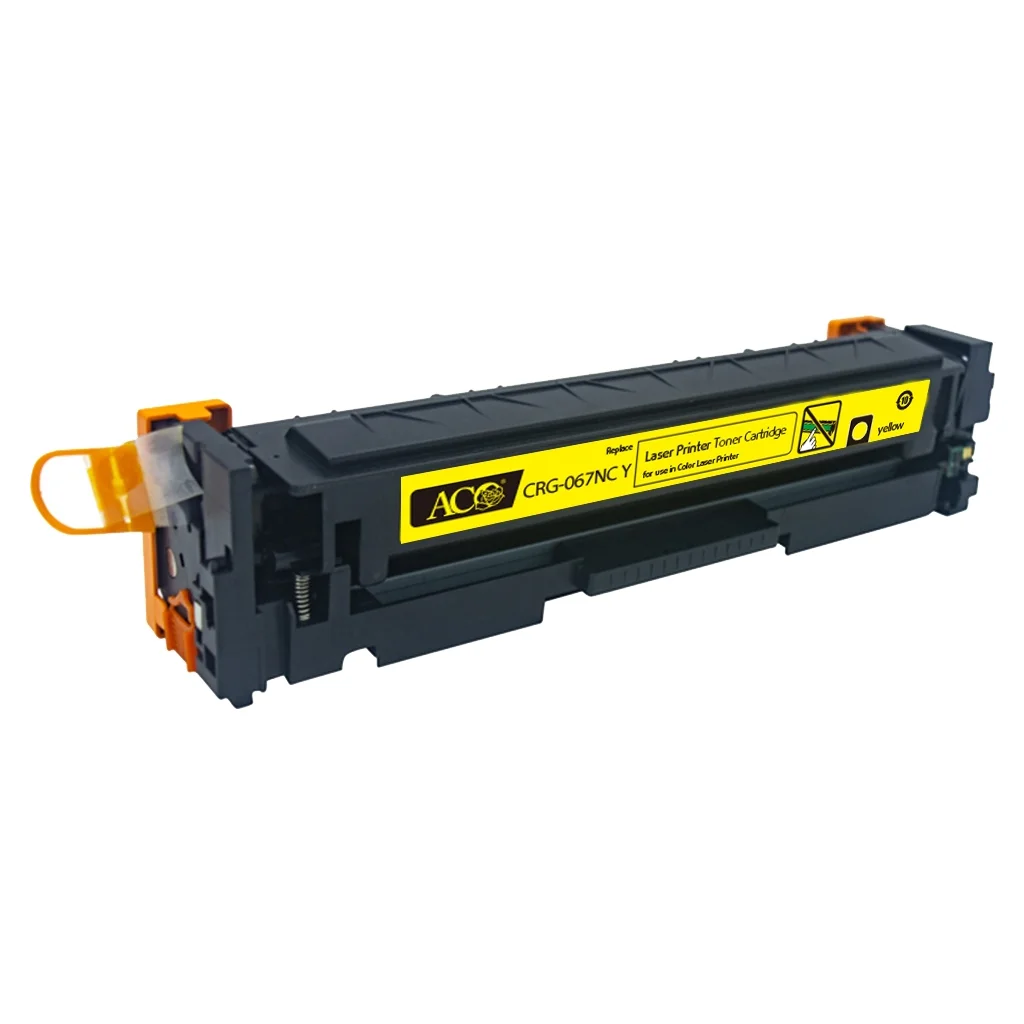 Картридж ACO Canon 067 Yellow 1250ст без чипа (ACO-CRG-067NC Y)