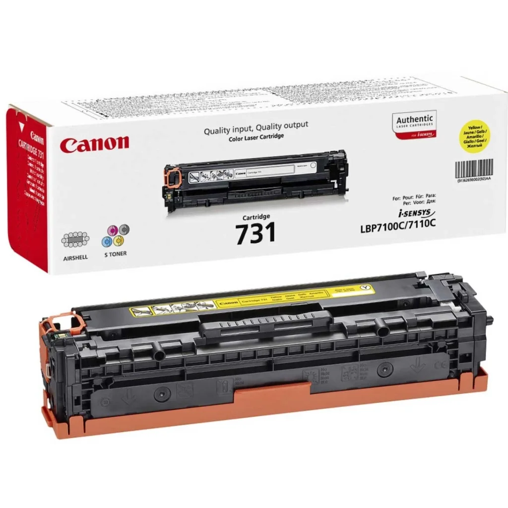 Картридж Canon 731 Yellow, для LBP7100/7110 (6269B002)