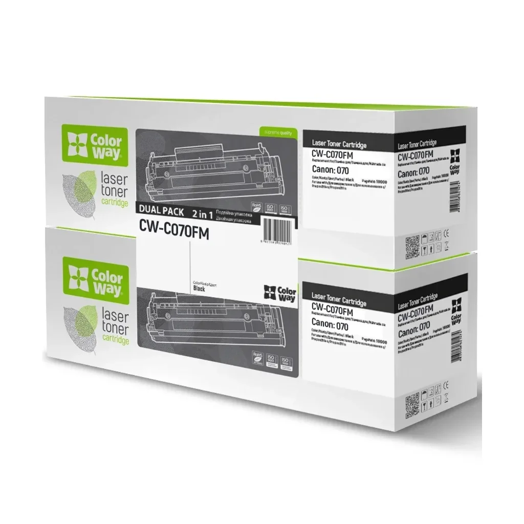 Картридж ColorWay CANON (070) MF461w/463dw/465dw/LBP243dw/246dw DUAL PACK (CW-C070FM)