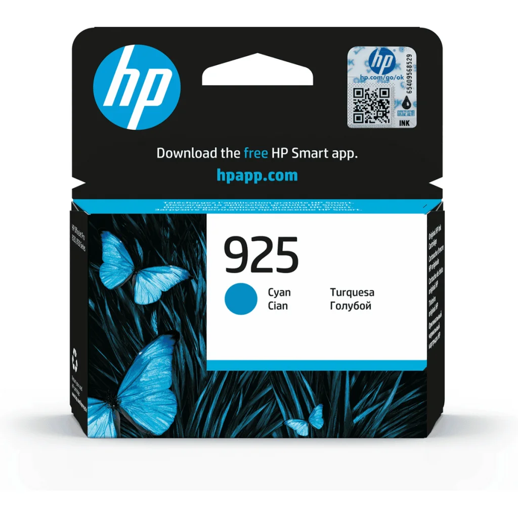 Картридж HP 925 Cyan 400ст (4K0V6PE)