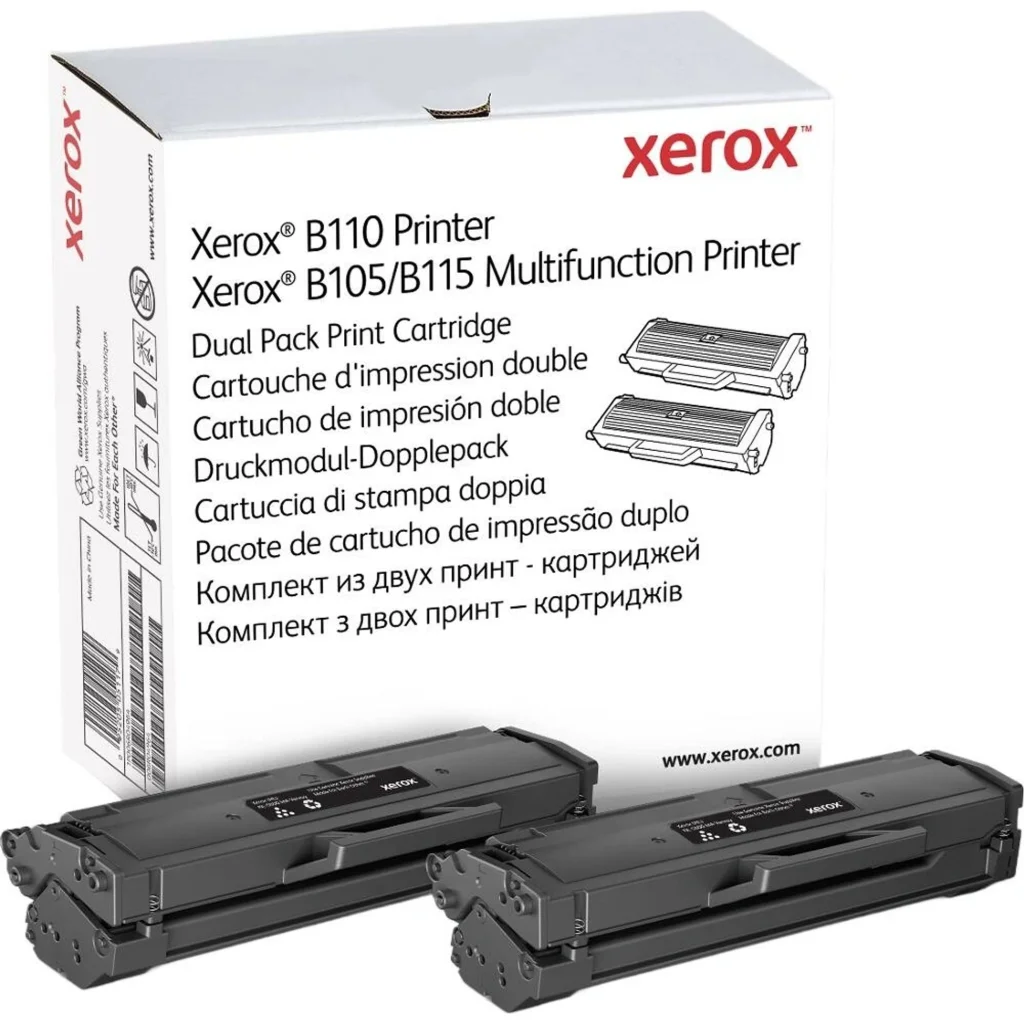 Картридж Xerox B105/B110/B115 Black 2x1.5K (006R04964)