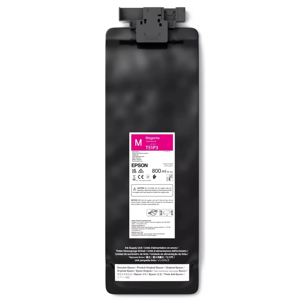 Контейнер з чорнилом Epson T51P UltraChrome GS3 Magenta, 800ML (C13T51P300)