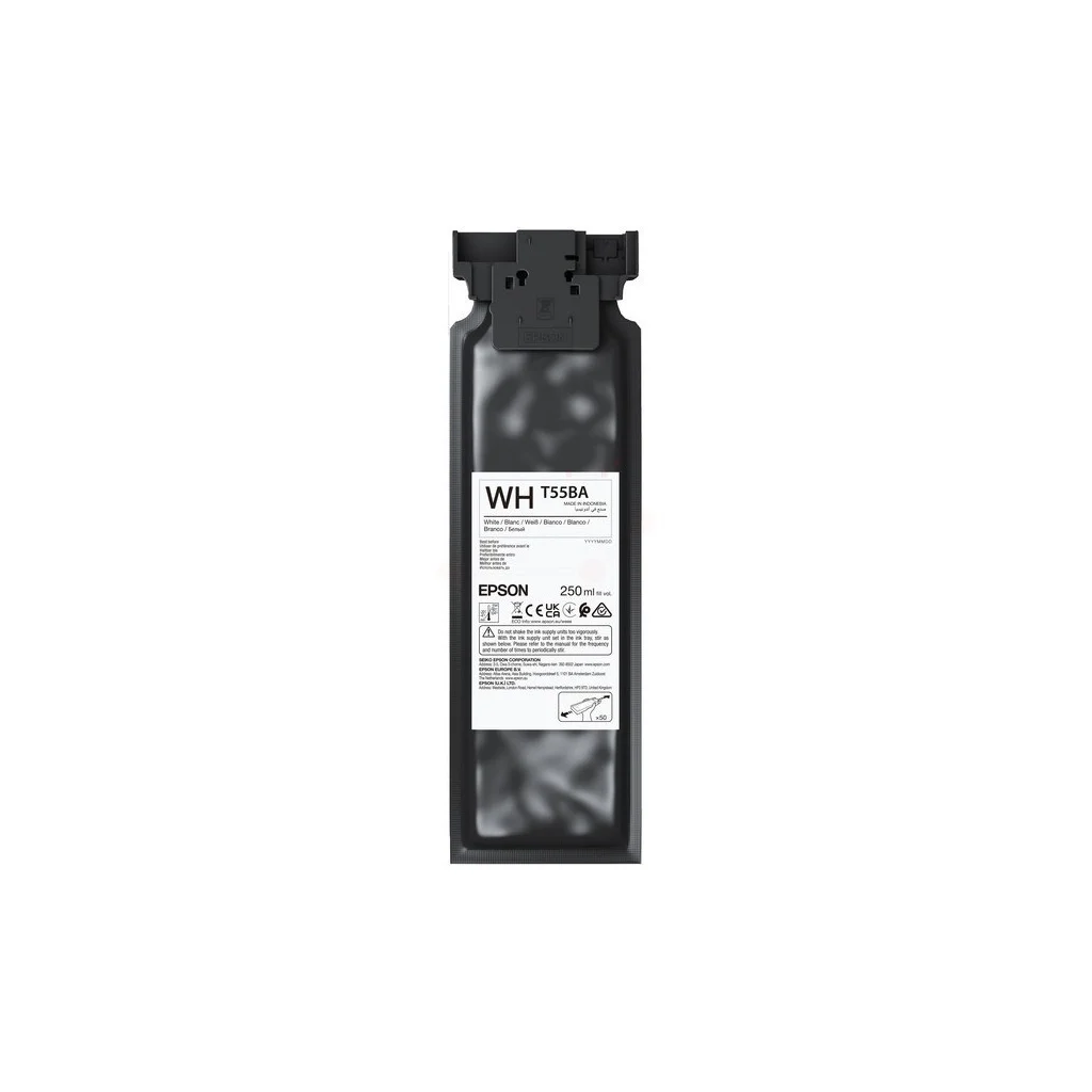 Контейнер з чорнилом Epson T55B UltraChrome DG2 White 250ml (C13T55BA00)