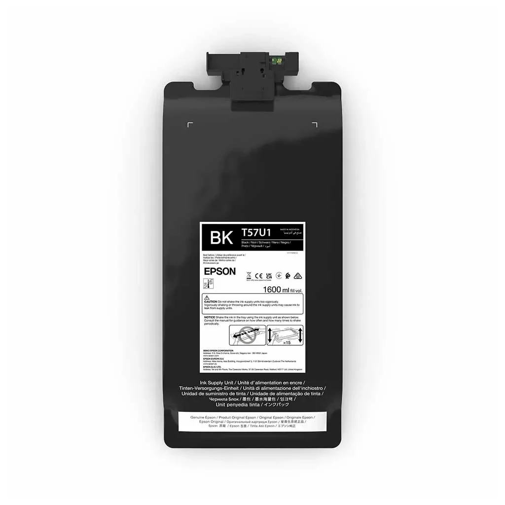 Контейнер з чорнилом Epson T57U UltraChrome DF 1.6L Black (C13T57U100)