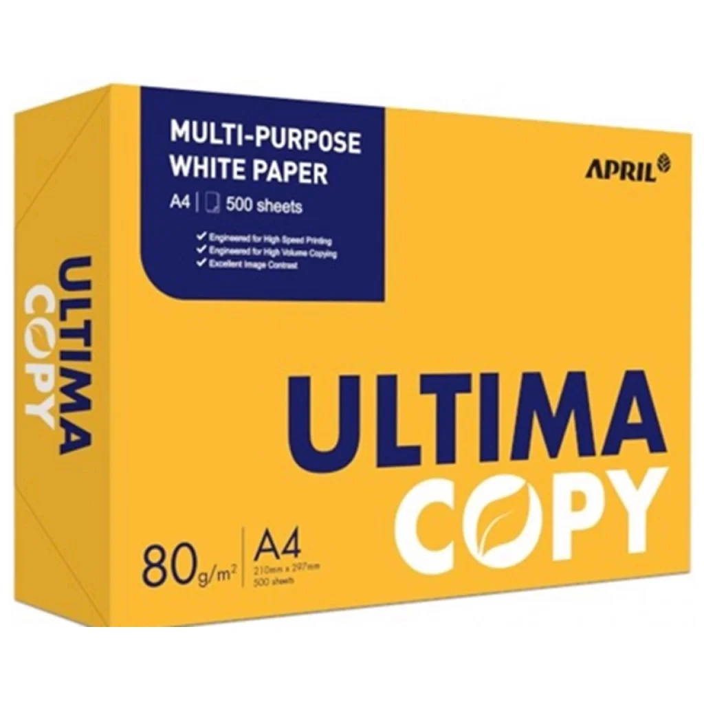 Папір APRIL A4 ULTIMA COPY 80г/м2 500sh. клас В (8993242601123)