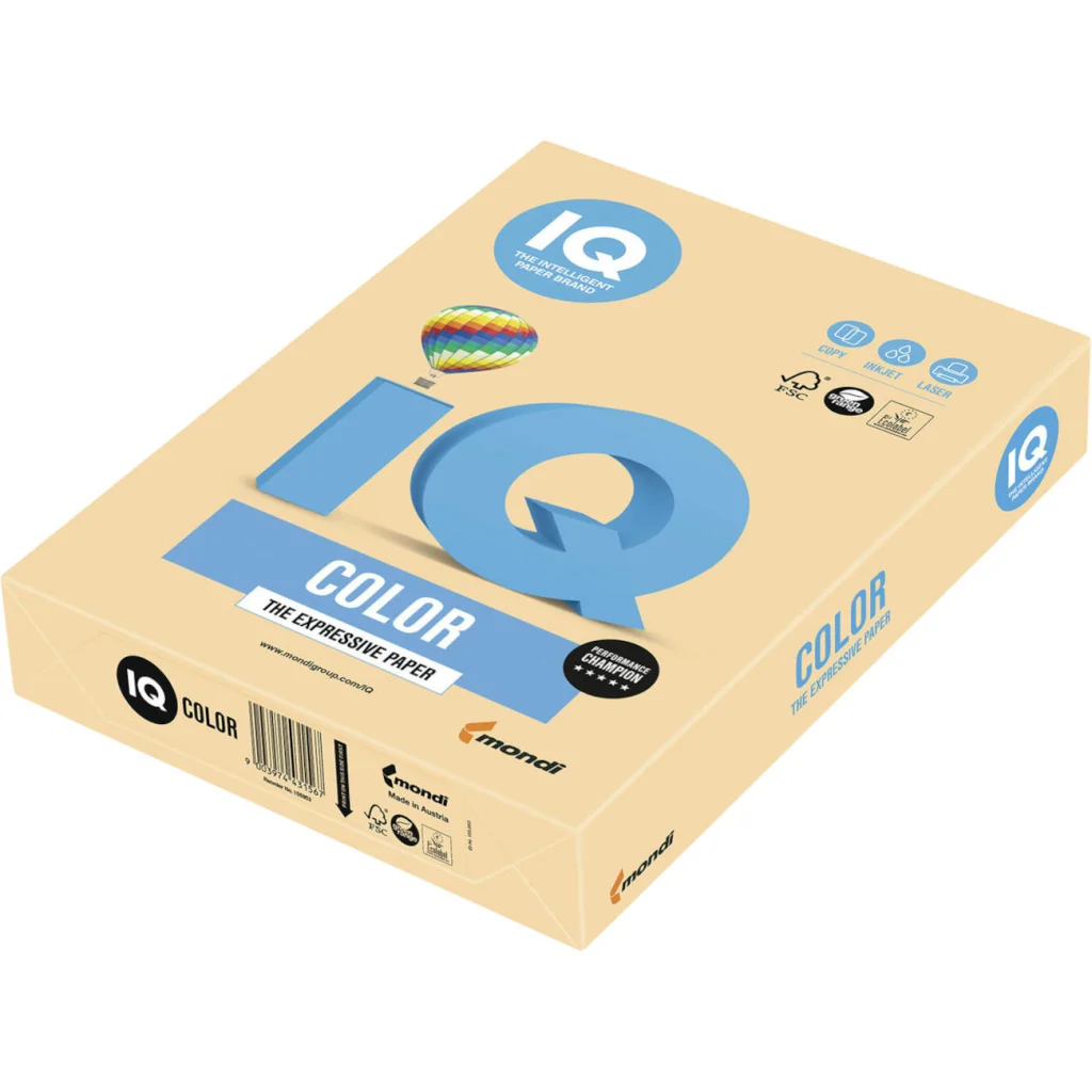 Папір IQ color А4 160g 250sh pastel, Dark cream Mondi (SA24/A4/160/IQ)