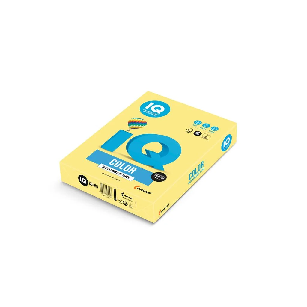 Папір IQ color А4 80g 500 trend, Lemon yellow Mondi (ZG34/A4/80/IQ)