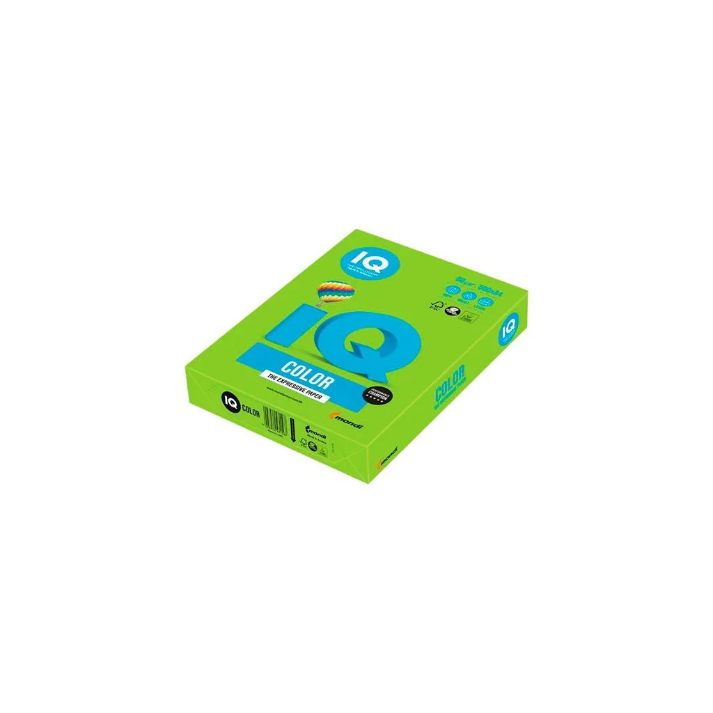 Папір IQ color А4 80g 500sh intensive, Green linden Mondi (LG46/A4/80/IQ)