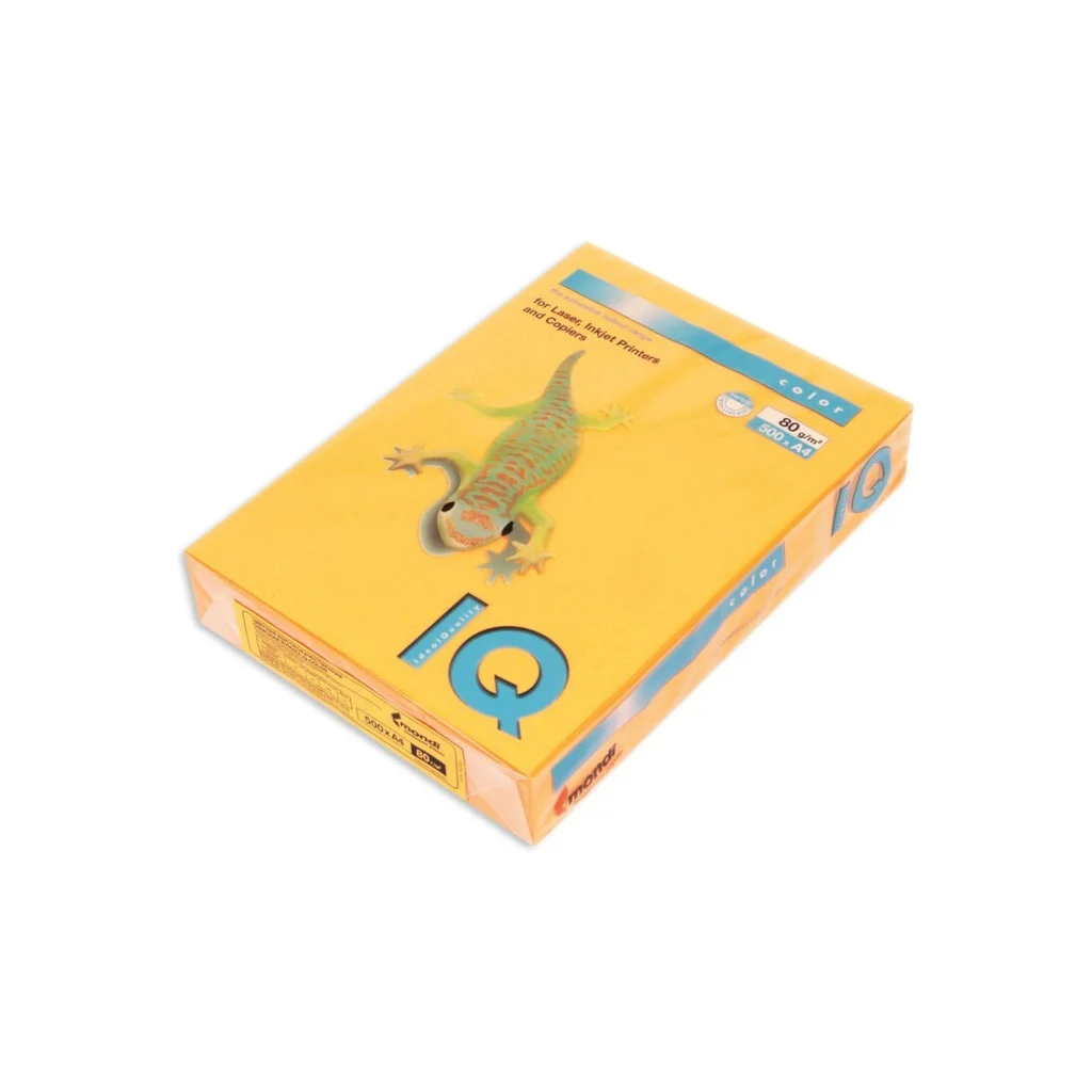 Папір IQ color А4 neon, 80g 500sheets, Orange Mondi (NEOOR/A4/80/IQ)