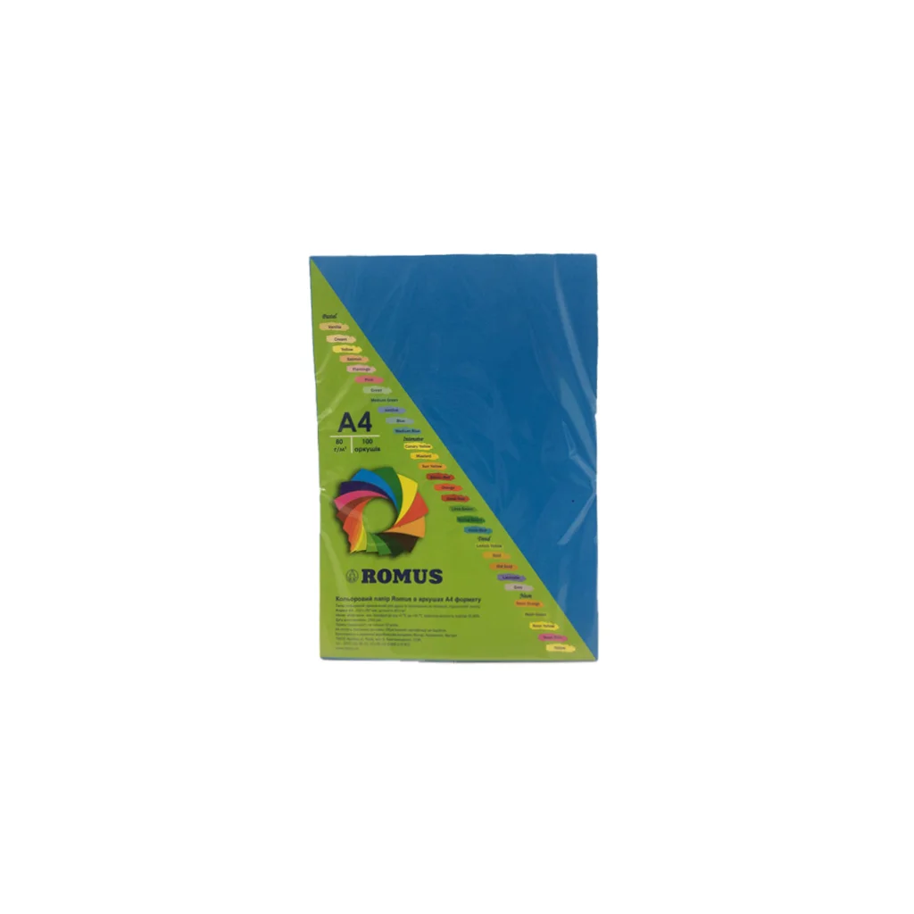 Папір Romus А4 80 г/м2 100c, blue dark (R51383)