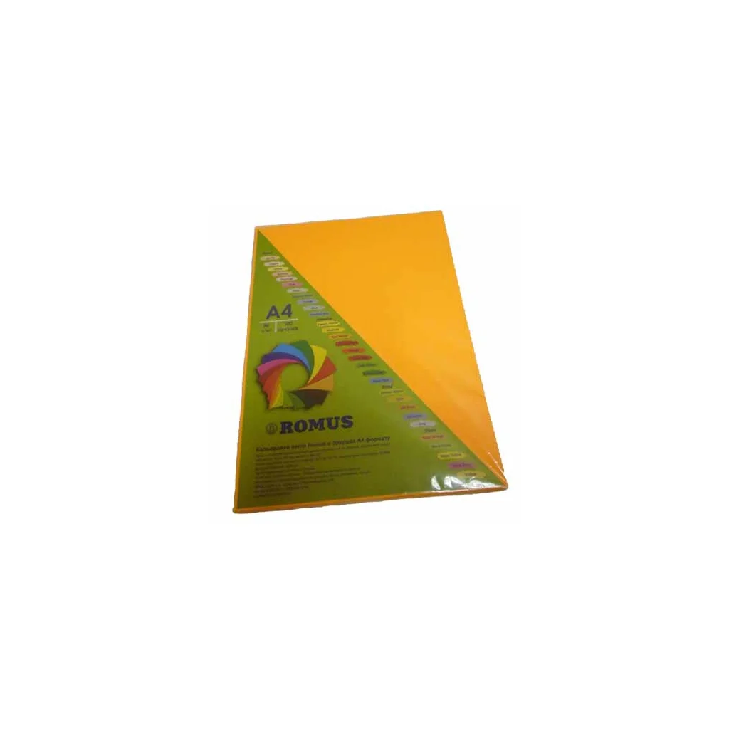 Папір Romus A4 80 г/м2 100c, orange neon (R50690)