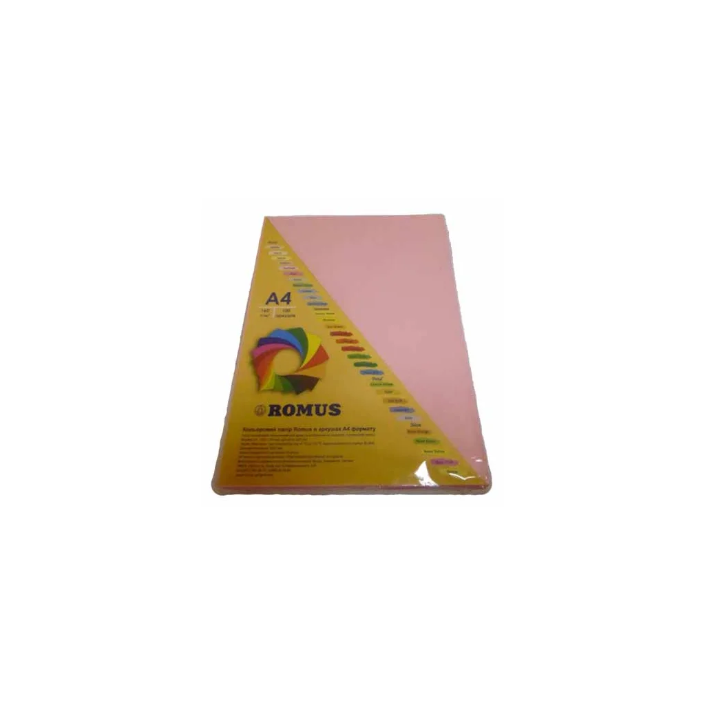 Папір Romus A4 80 г/м2 100c, pink (R50614)