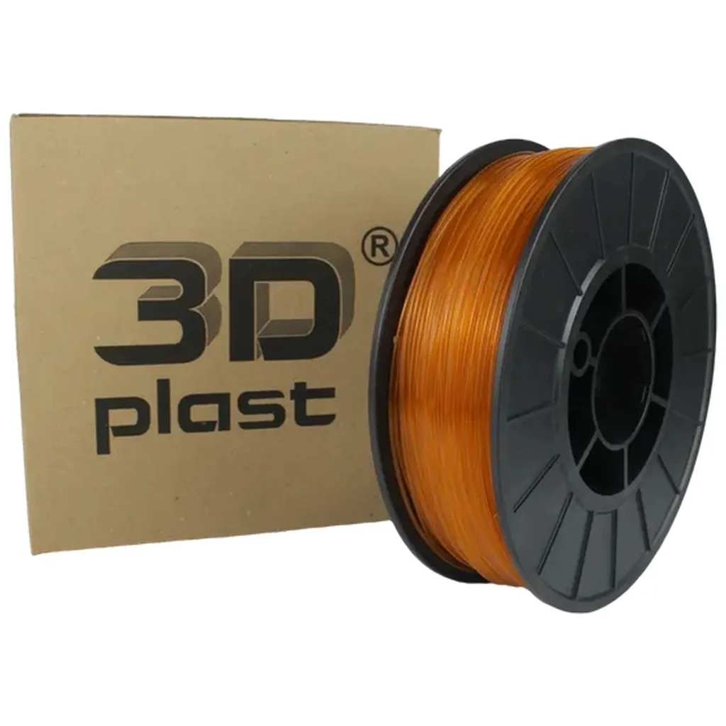 Пластик для 3D-принтера 3Dplast PLA 1.75мм, 0.85кг, transparently-orange (3DPLA17508YHO)