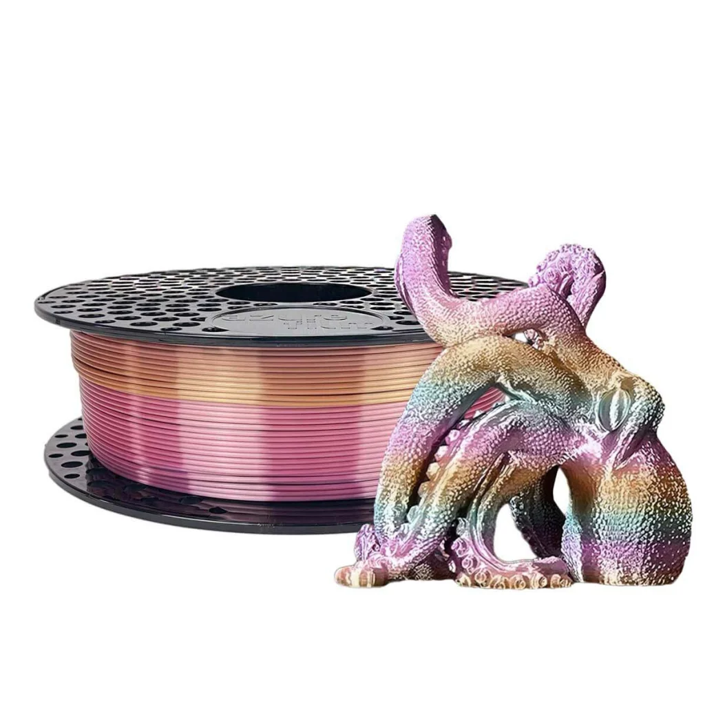 Пластик для 3D-принтера AzureFilm PLA SILK 1,75mm 1kg Rainbow Tropicana (FL171-2463)