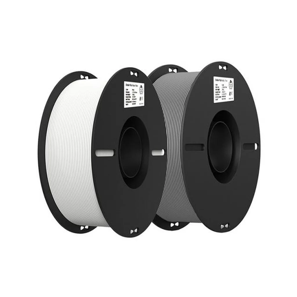 Пластик для 3D-принтера Creality Ender PLA 1.75мм, 2x1кг, white+grey (3301010365)