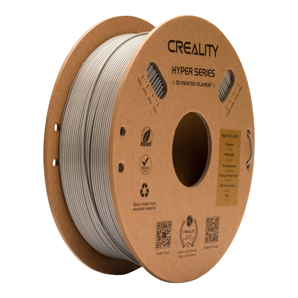 Пластик для 3D-принтера Creality Hyper PETG 1.75мм, grey, 1кг (3301030068)