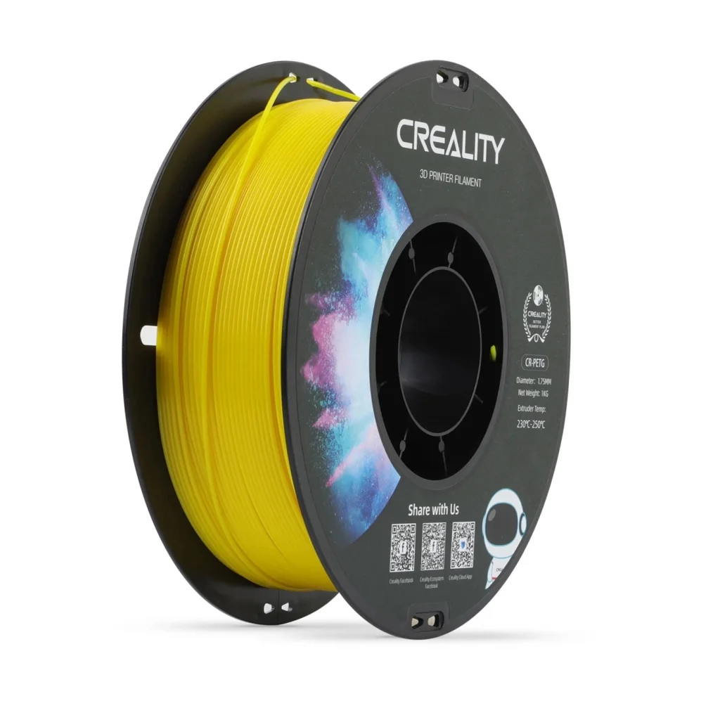 Пластик для 3D-принтера Creality PETG 1.75мм, yellow, 1кг (3301030033)