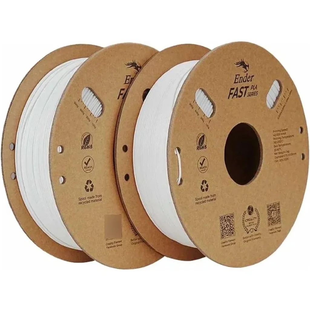Пластик для 3D-принтера Creality PLA Fast, Ender, 1.75мм, white, 2x1кг (3301010396)