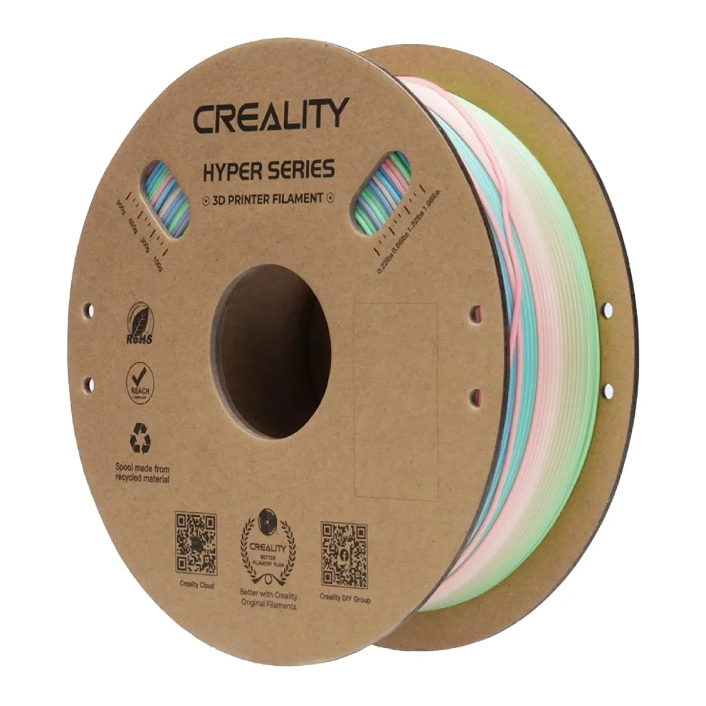 Пластик для 3D-принтера Creality PLA Hyper 1кг, 1.75мм, rainbow long, wild flower (3301010426)