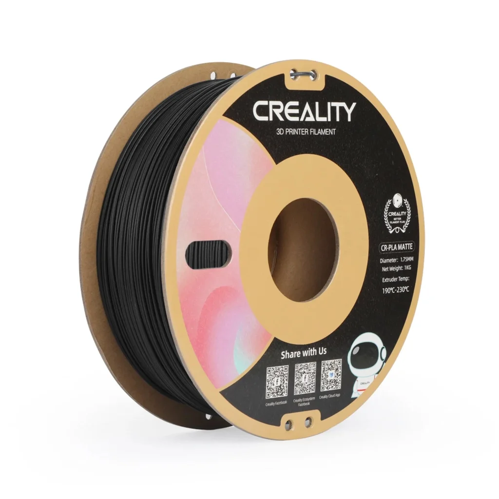 Пластик для 3D-принтера Creality PLA matte 1кг, 1.75мм, black (3301010297)