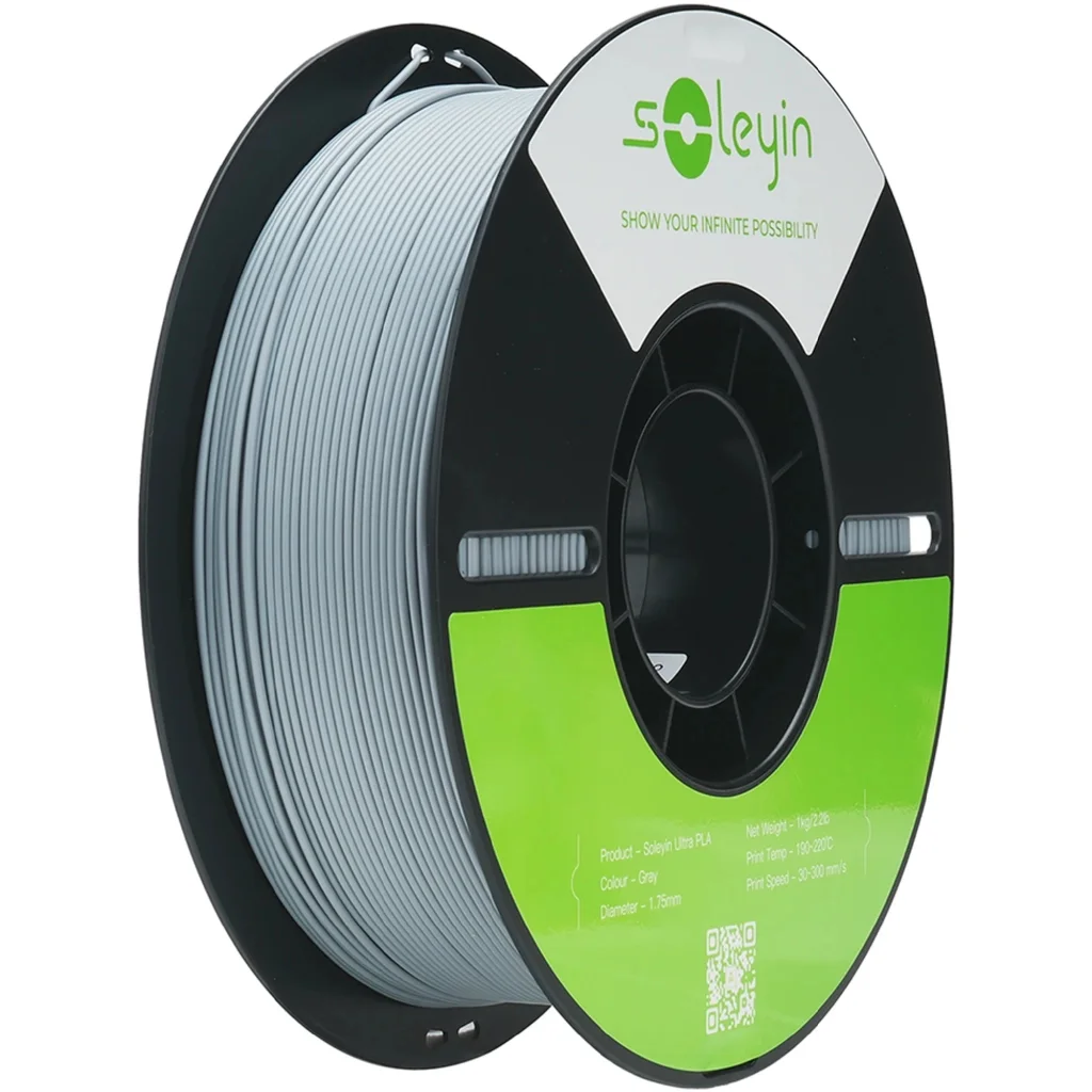 Пластик для 3D-принтера Creality Soleyin PLA ULTRA 1кг, 1.75мм, gray (3301010606)