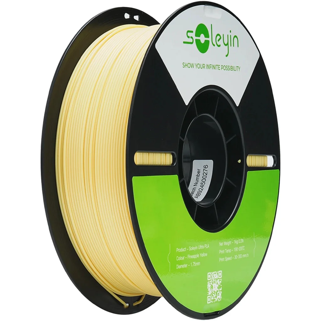 Пластик для 3D-принтера Creality Soleyin PLA ULTRA 1кг, 1.75мм, yellow pineapple (3301010605)