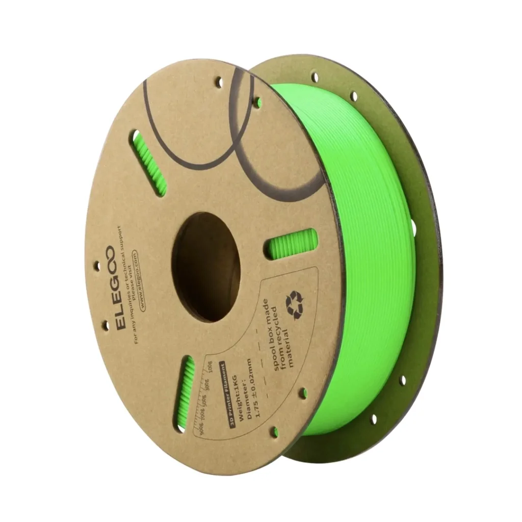 Пластик для 3D-принтера ELEGOO PLA 1кг, 1.75мм, green light (50.203.0069)