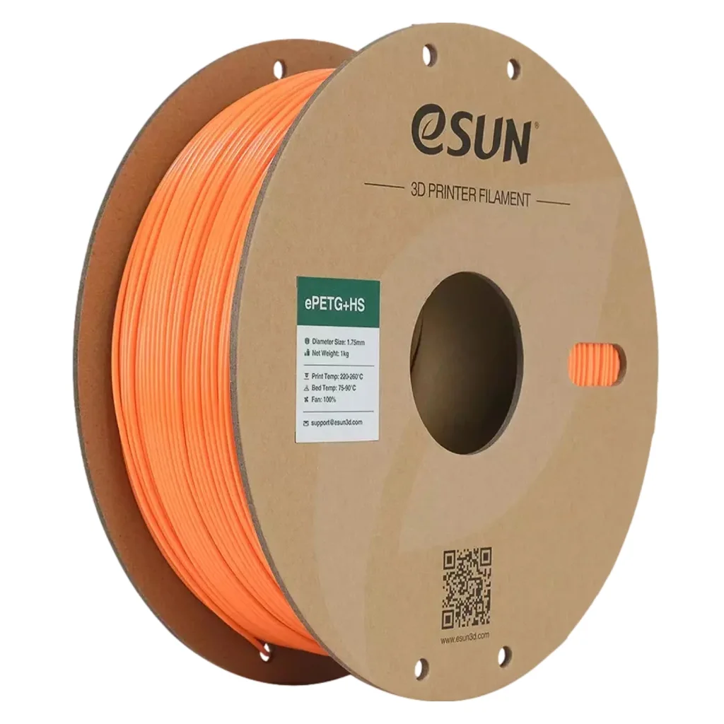 Пластик для 3D-принтера eSUN ePETG+HIGH SPEED 1,75mm 1kg SOLID ORANGE (EPETG+HS-P175SO1)