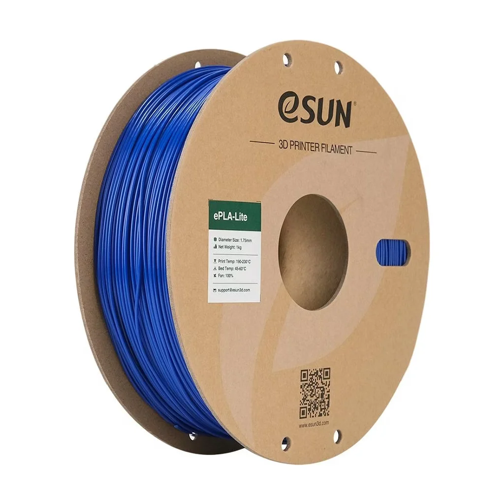 Пластик для 3D-принтера eSUN ePLA-LITE 1,75mm 1kg Blue (EPLA-LITE-P175U1)