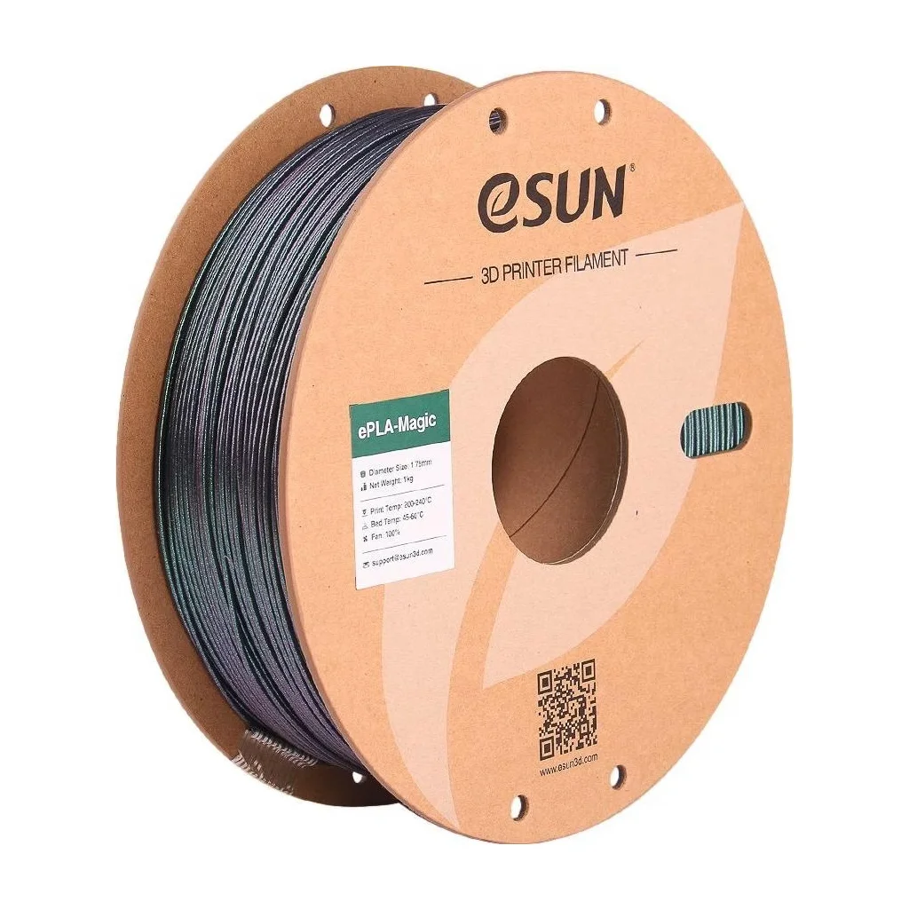 Пластик для 3D-принтера eSUN ePLA-Magic Dark Twinkling 1,75mm 1kg GREEN (EPLA-MAGIC-P175DTG1)