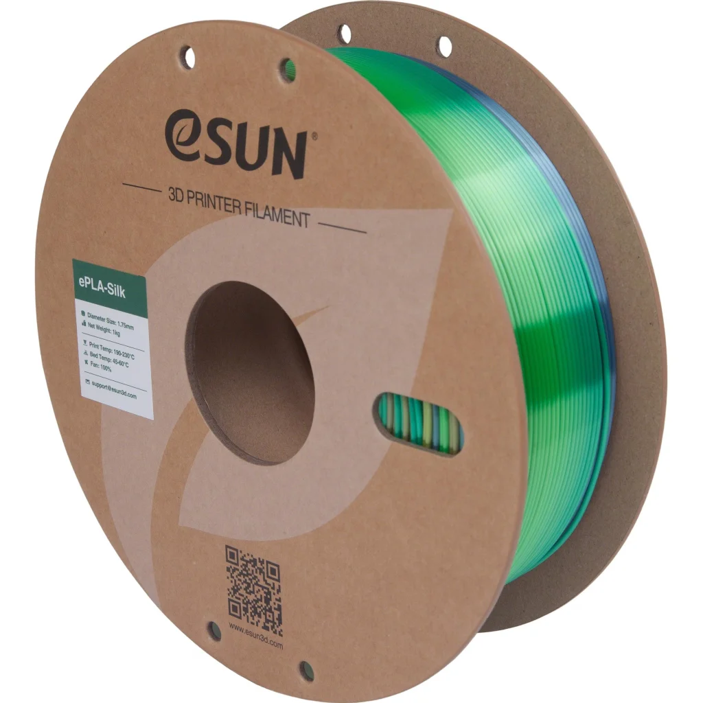 Пластик для 3D-принтера eSUN ePLA-Silk 1,75mm 1kg FOREST (EPLA-SILK-P175FO1)