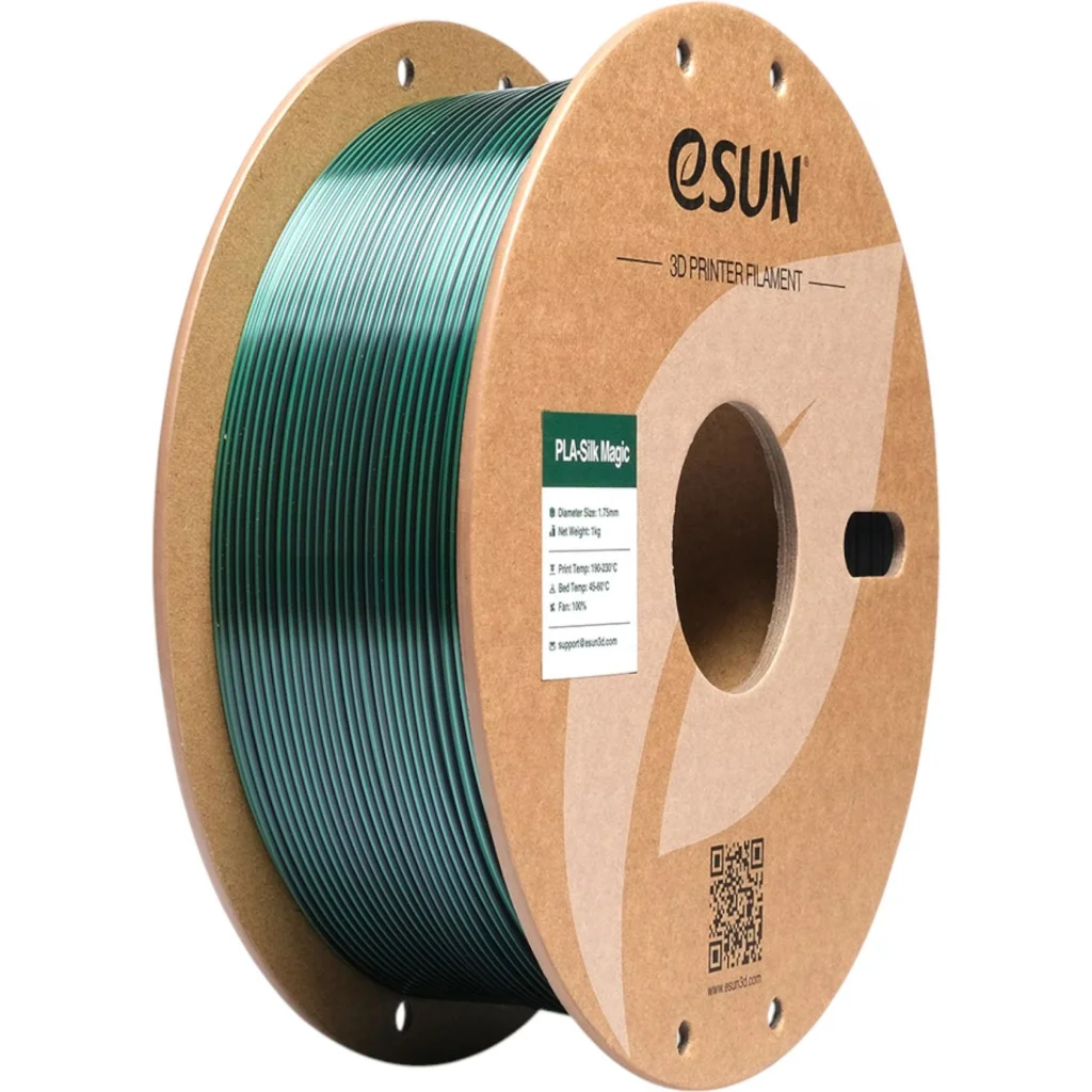Пластик для 3D-принтера eSUN ePLA-Silk Magic 1кг, 1.75мм, Black Green (EPLA-SILKMAGIC-P175BG1)