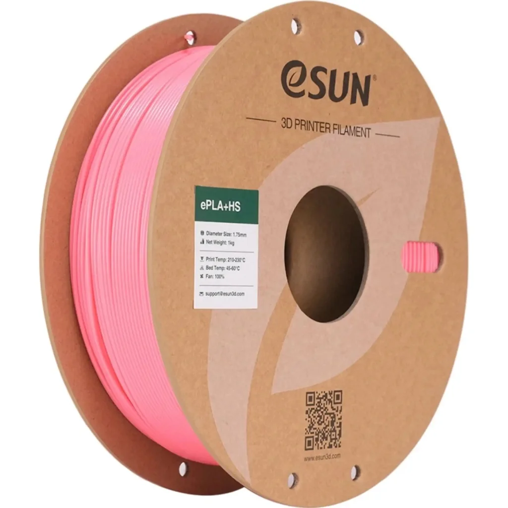 Пластик для 3D-принтера eSUN ePLA+HS, 1,75мм, 1кг, pink (EPLA+HS-P175P1)
