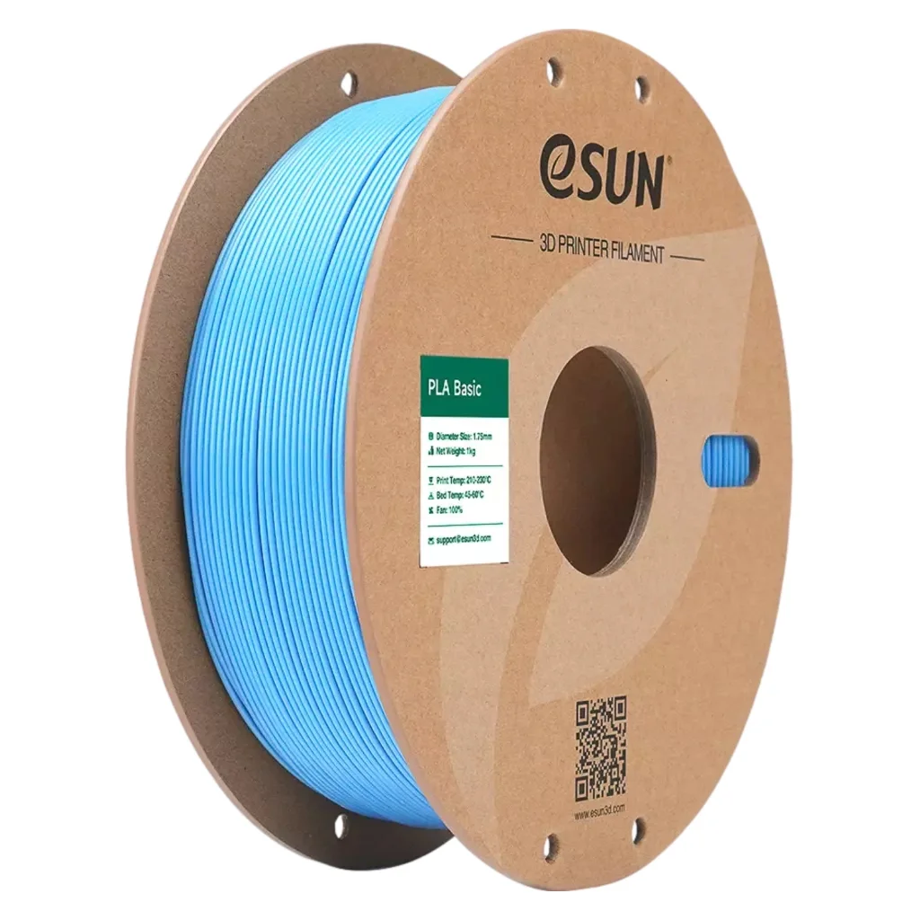 Пластик для 3D-принтера eSUN PLA BASIC 1,75mm 1kg BLUE, LIGHT (PLA-BASIC175Q-U1P1)