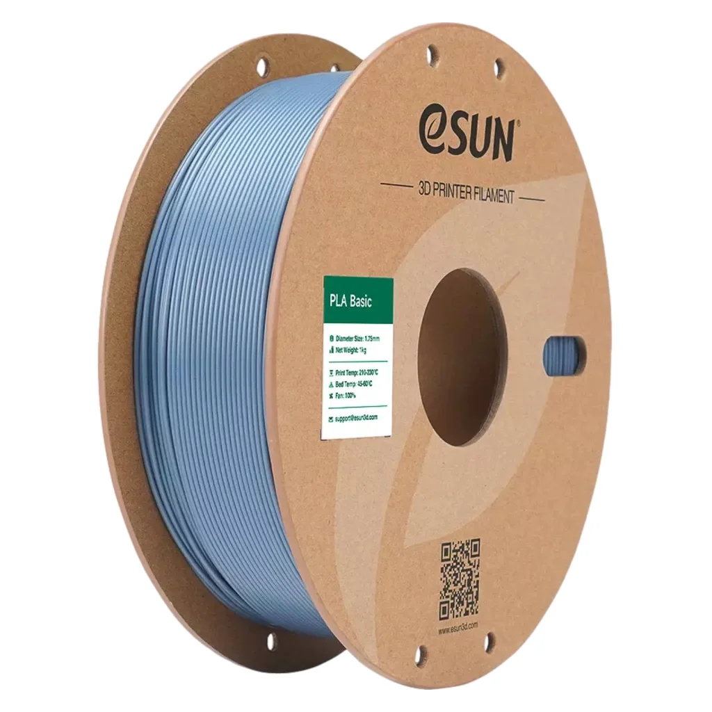 Пластик для 3D-принтера eSUN PLA BASIC 1,75mm 1kg LIGHT GREY (PLA-BASIC175Q-H1P1)