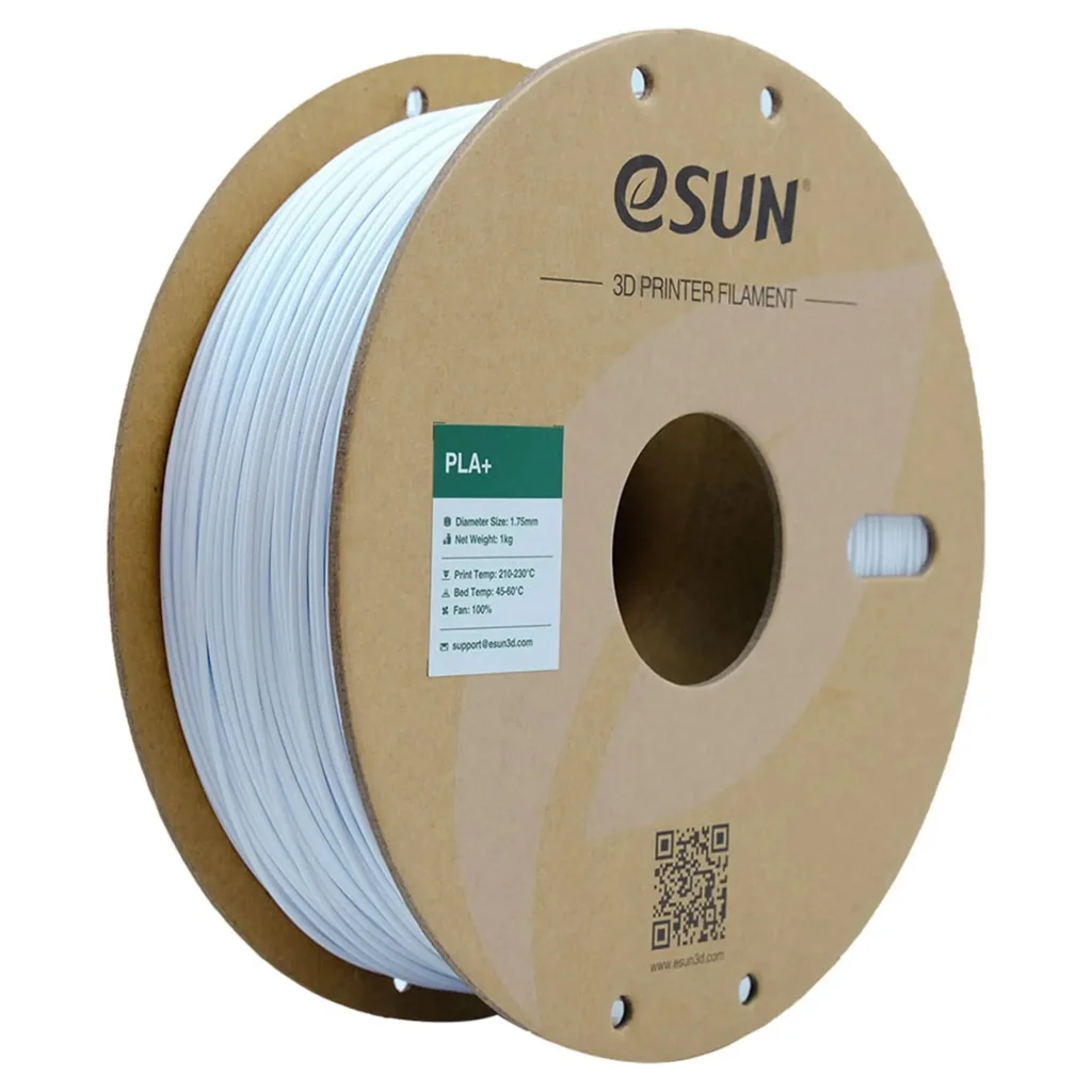 Пластик для 3D-принтера eSUN PLA+ P1.75мм, 1кг, white cold (PLA+P175CW1)