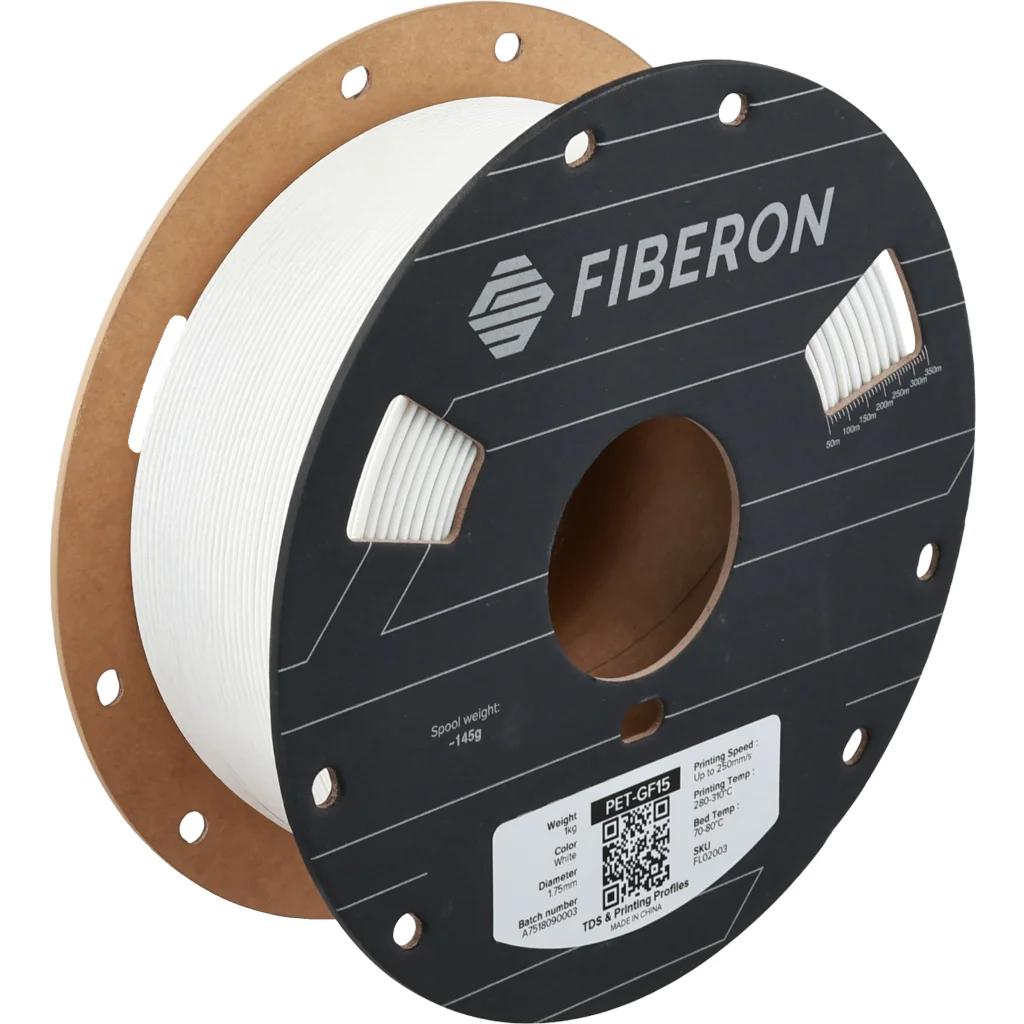 Пластик для 3D-принтера Polymaker Fiberon PET-GF15 1,75mm 0,5kg WHITE (FL02003)