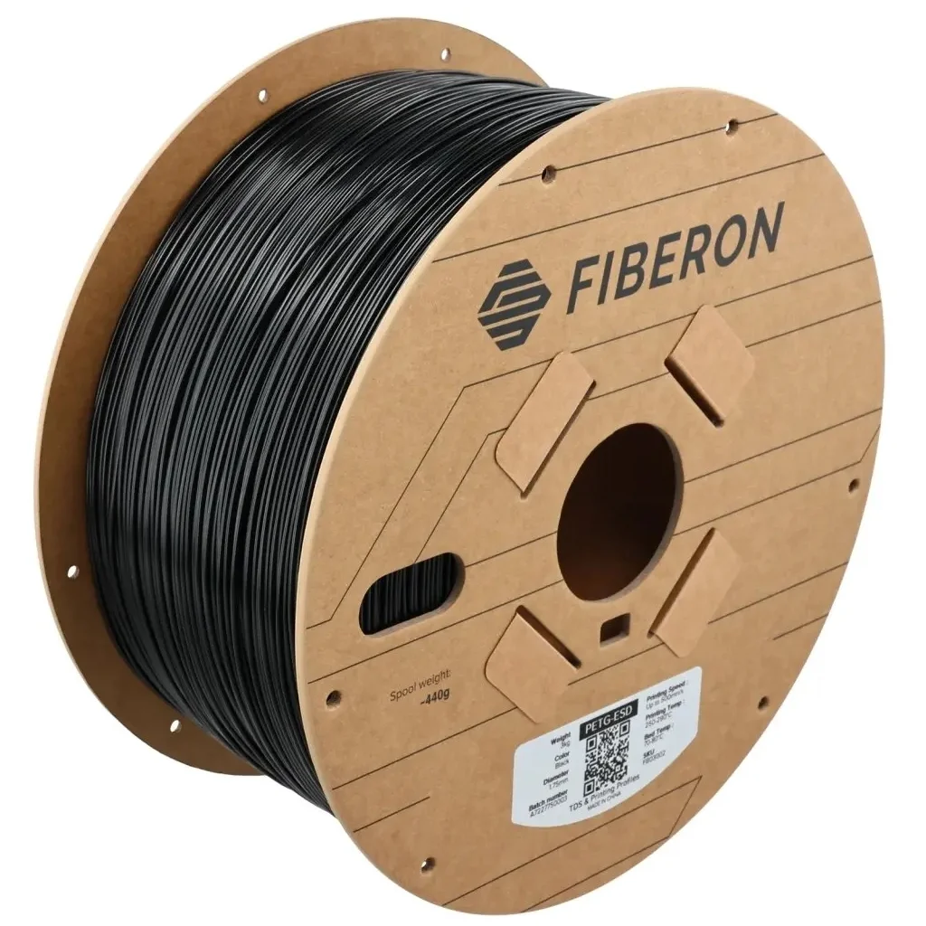 Пластик для 3D-принтера Polymaker Fiberon PET-GF15 1,75mm 3kg BLACK (FL02002)