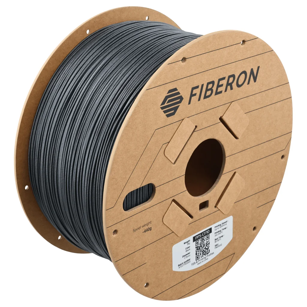 Пластик для 3D-принтера Polymaker Fiberon PPS-CF10 1,75mm 3kg BLACK (FM01002)