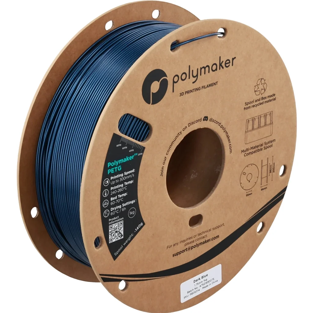 Пластик для 3D-принтера Polymaker PETG 1,75mm 1kg DARK BLUE (PB05014)