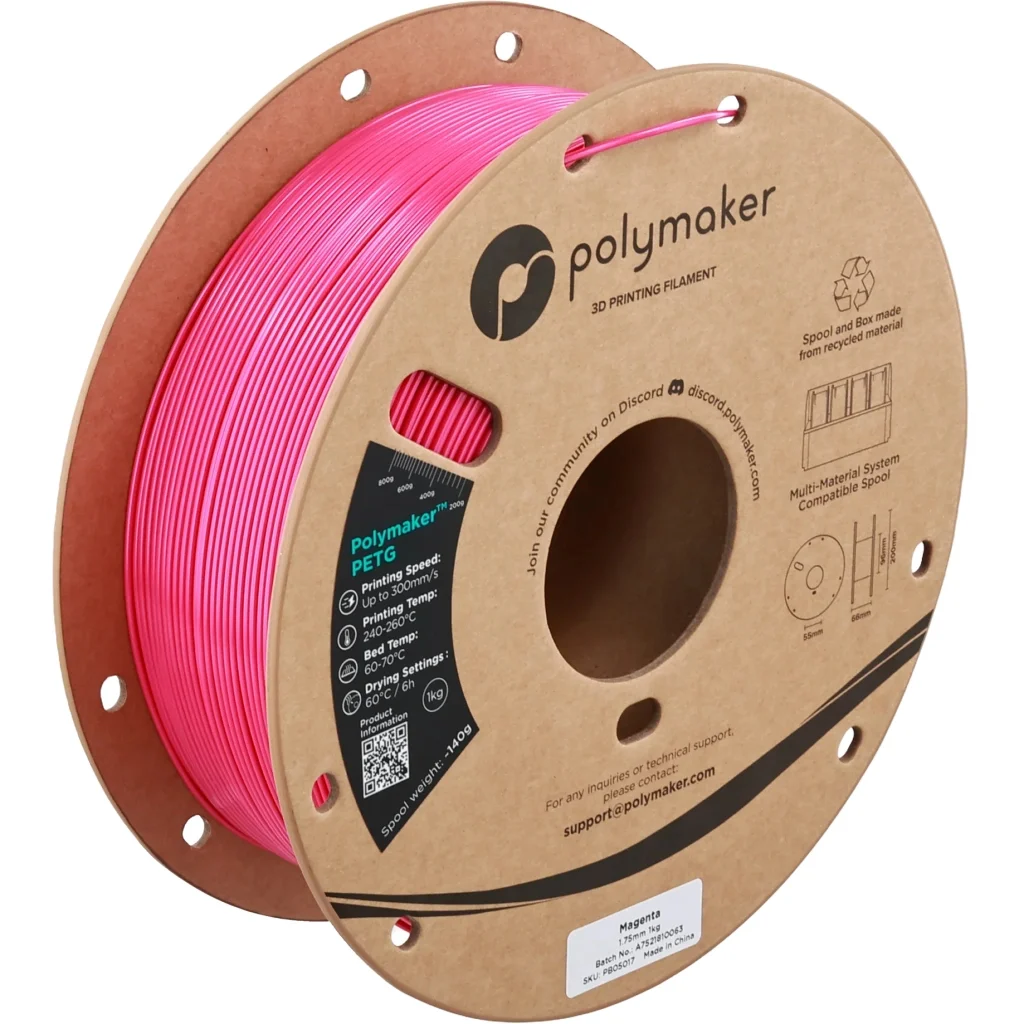 Пластик для 3D-принтера Polymaker PETG 1,75mm 1kg MAGENTA (PB05017)