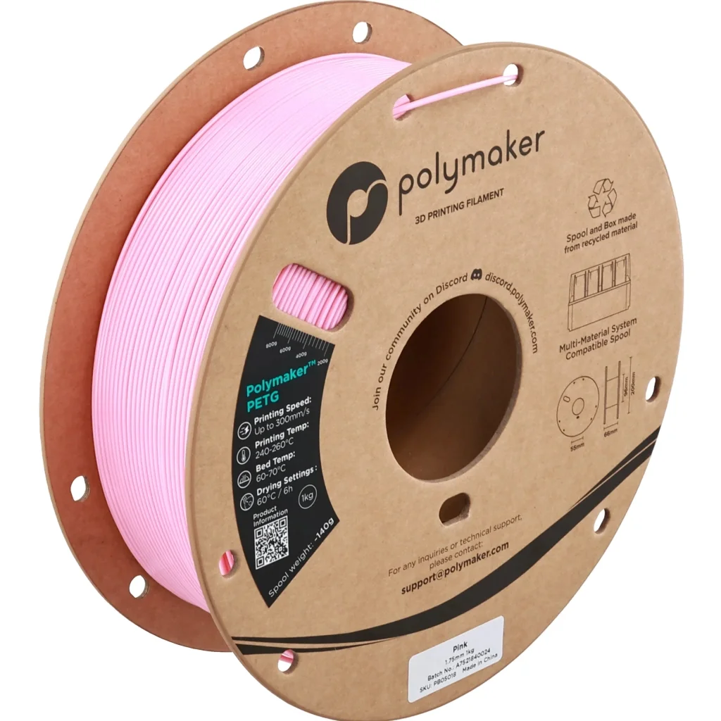 Пластик для 3D-принтера Polymaker PETG 1,75mm 1kg PINK (PB05018)